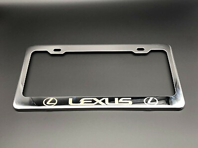 #ad LEXUS LICENSE PLATE FRAME Heavy Duty Stainless Steel with Laser Engraved $11.80