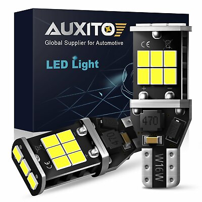 #ad 2X AUXITO 1700LM CANBUS T15 921 912 W16W LED Backup Reverse Light Bulbs 6000K $8.99