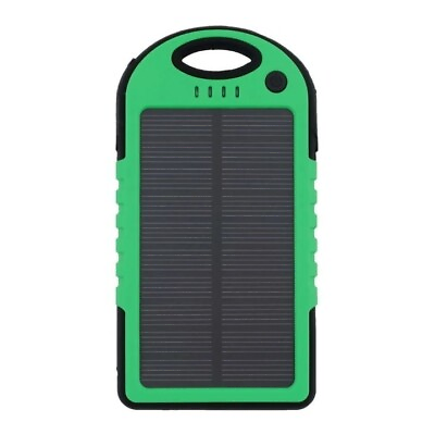 #ad Solar Power Bank Battery Charger 5000 mah Dual USB Waterproof for Cell Phone $12.99