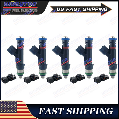 #ad 5x Upgrade Bosch EV14 Flow Matched Fuel Injector Set 4 Hole Spray $50.33