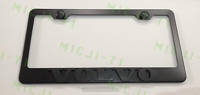 #ad 3D Volvo Emblem Stainless Steel License Plate Frame Rust Free $22.99