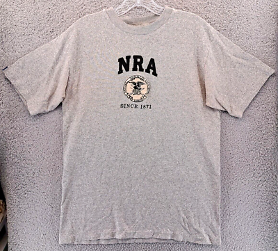 #ad #ad NRA T Shirt Mens Size Medium Gray National Rifle Association Cotton Exchange $11.03