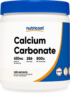 #ad Nutricost Calcium Carbonate Powder 500 Grams $25.98