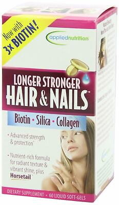 #ad Applied Nutrition Longer Stronger Hair amp; Nails 60 Soft Gels $15.99