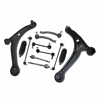 #ad 12 Pc Suspension Kit for Honda Pilot Acura MDX Control Arms Tie Rods Sway Bar $155.88