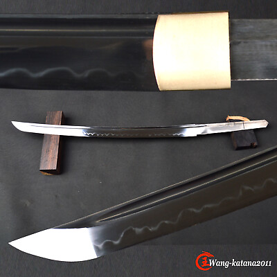 #ad 71cm 28“ T10 Clay Tempered Sharp Bare Blade for Japanese Samurai Wakizashi Sword $135.00