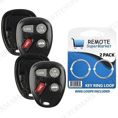 #ad 2 Replacement for LeSabre Chevy Impala Malibu Remote Key Fob Shell Pad Case $7.95