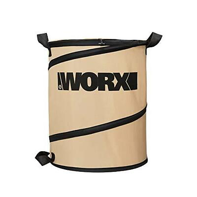 #ad WORX WA0030 Landscaping 26 Gallon Collapsible Yard Waste Bag Leaf Bin Tan $43.09