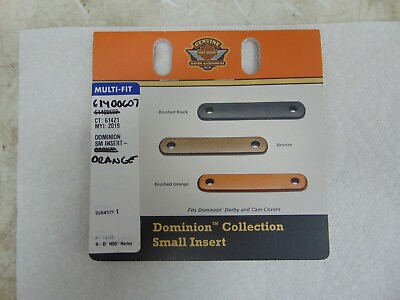 #ad Harley Davidson Brushed Orange Dominion Derby Timer Cover Insert P N: 61400607 $7.95