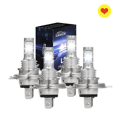 #ad H7 H7 LED Headlight Combo Bulbs Kit High Low Beam 8000K Super White Bright $29.99