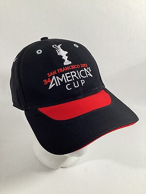 #ad Americas Cup 2013 S.F Black Yacht Boat Racing Strapback Hat Cap Sailing Boating $22.99
