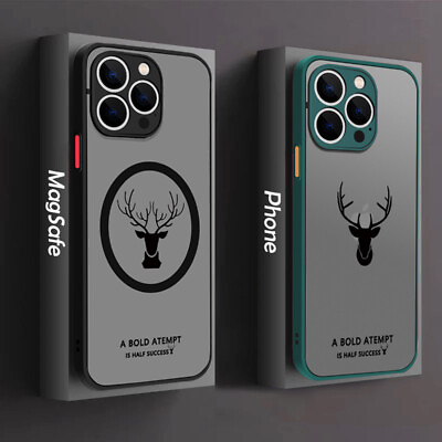 #ad Case For iPhone 15 Pro Max 14 13 12 Mini XR ShockProof Deer Magsafe Magnet Cover AU $7.69