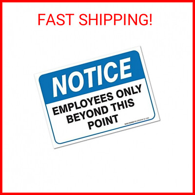 #ad Sigo Signs Employees Only Sign Employees Only Beyond This Point Sign 2 Pack $14.10
