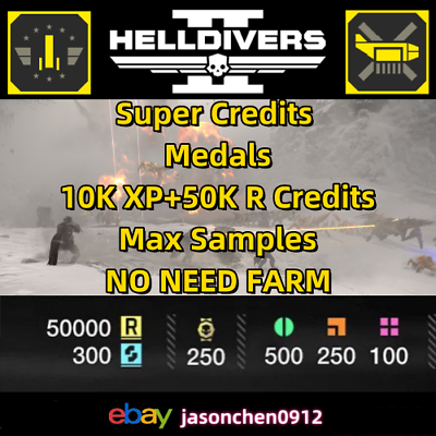 #ad HELLDIVERS 2 max samples ship upgrade XP SUPER Credits MEDALS Direct to Account $80.00