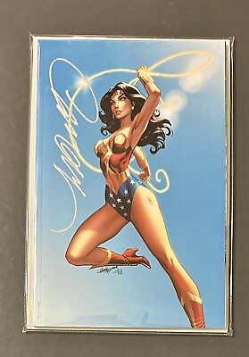 #ad Wonder Woman #750 2020 J Scott Campbell Signed w COA Virgin Cover E $99.99