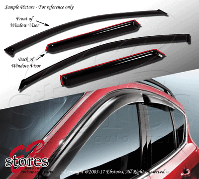#ad For 2008 2012 Chevrolet Malibu Smoke Window Visor Rain Guard Deflector 4pcs Set $38.21