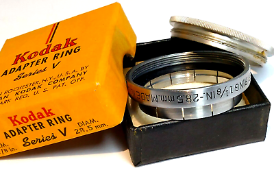#ad Kodak series V 5 Adapter ring with 1 1 8quot; 28.5mm retainer ring Filter Holder $23.76