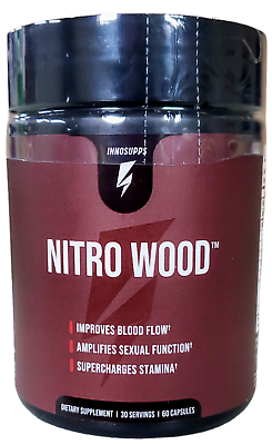 #ad NITRO WOOD InnoSupps Enhance Circulation Sexual Support Stamina Blood Flow Drive $54.88