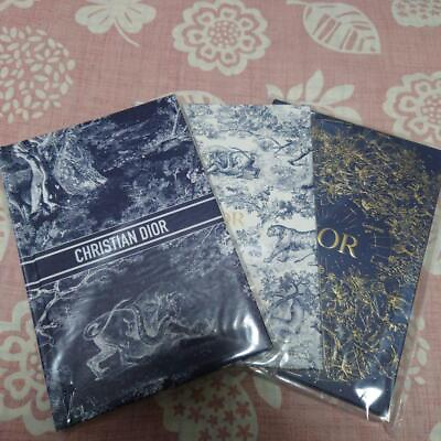#ad Christian Dior Novelty Set of 3 Navy Notebooks $98.00