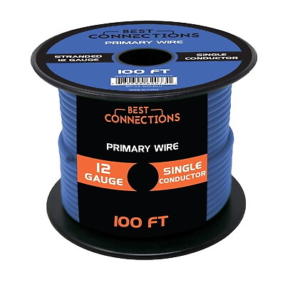 #ad BEST CONNECTIONS Automotive Primary Wire 100ft Various Colors amp; Gauge Options $18.95