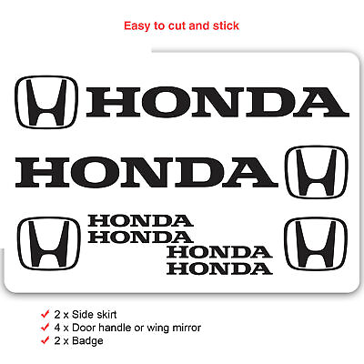 #ad Honda car door window motorcycle bike fairing decals stickers logo fuel gas tank $18.89