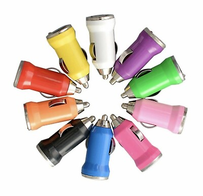 #ad 10x Color Mini Car Charger for Samsung Galaxy S4 S5 S6 S7 S8 A10E A20 J3 J7 $7.99