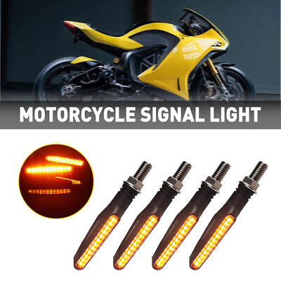 #ad 4Pcs Universal Motorcycle Turn Signals Blinker Lights Amber For Suzuki DRZ400s $12.99