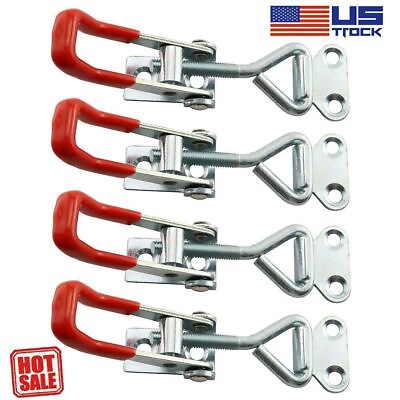 #ad 4PCS Steel Toggle Latch Catches Adjustable Lock Clamp For Boxes Case US STOCK $9.86