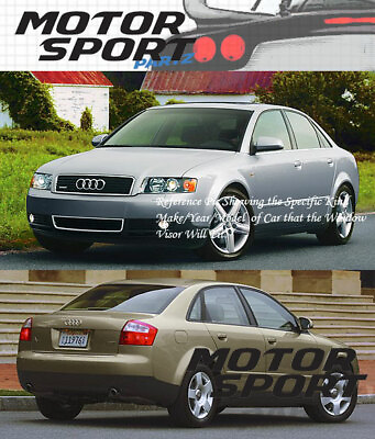#ad Outside Mount 2MM Vent Visors Deflector 4pcs Audi A4 02 03 04 05 2002 2003 2005 $36.16