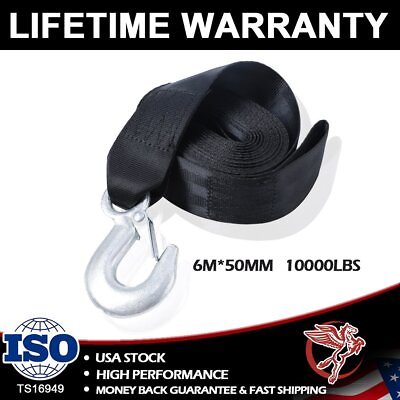 #ad 10000LBS Marine Boat Trailer Hand Winch Strap Replacement Heavy 6M x 50MM US $18.65