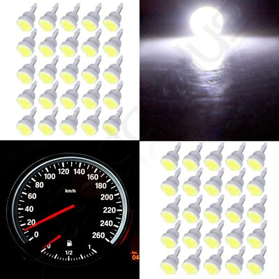 #ad 50 x T10 COB High Power LED Super Bright White 194 168 2825 W5W Car Lights Bulb $13.68