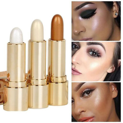 #ad NEW Highlighter Glow Concealer Stick Contour Bronzer Facail Makeup Face Brighten C $2.54