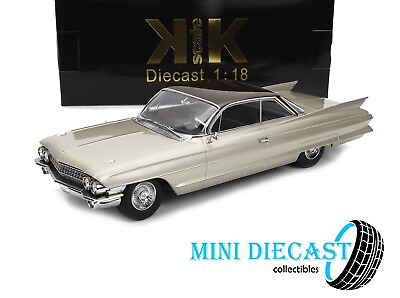 #ad 1961 CADILLAC SERIES 62 COUPE DEVILLE BEIGE 1:18 SCALE BY KK SCALE MODELS $119.99
