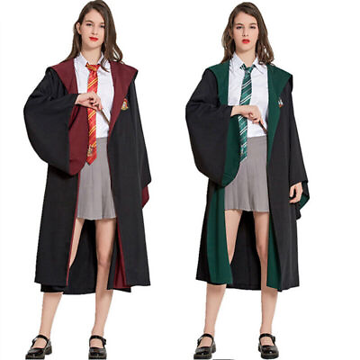#ad Cosplay Harry Potter Halloween Robe Costume Gryffindor Slytherin Scarf Costumes $13.24