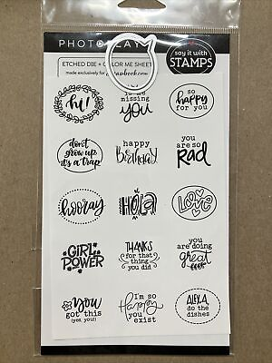 #ad Photoplay Etched Die amp; Color Me Sheet $3.99