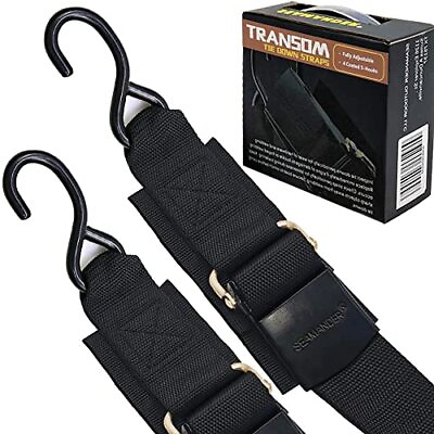 #ad 2quot; x 4 Ft Boat Tie Down Marine Grade Adjustable Boat Transom Straps to Trailer $24.99