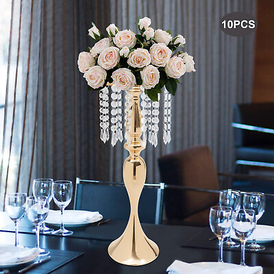 #ad 10X Flower Vase Flower Holders Stand Centerpieces for Wedding Dining Table Decor $131.10