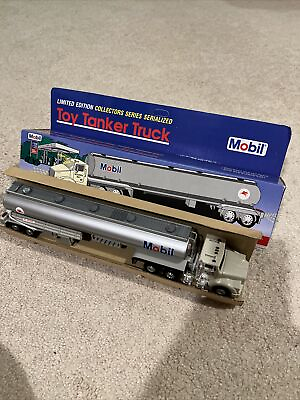 #ad New Mobil Oil 1993 Toy Tanker Truck Collectors $29.95