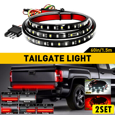 #ad 2Set For F 150 Ford 60quot;Inch LED Tailgate Bar Strip Truck Brake Turn Tail Signal $23.55
