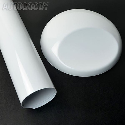 #ad 12quot; x 60quot; Gloss White Vinyl Film Wrap Sticker Decal Air Bubble Free 1ft x 5ft $8.82