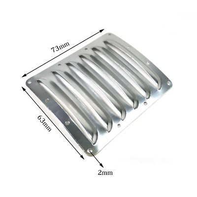 #ad 2 Pieces Aluminum Cooling Fin Vents for Airplane Cowl 73mm*63mm*0.5mm 3 Colors $7.90