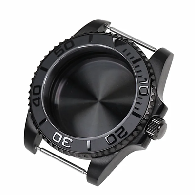 #ad Black Yacht Design Style Case with Sapphire Crystal Water Resistant for NH35 Nh3 $56.83