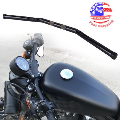 #ad 1quot; Drag Bar Handlebar 1 Inch 25mm Handle Bars For Honda Harley Sportster Custom $34.20