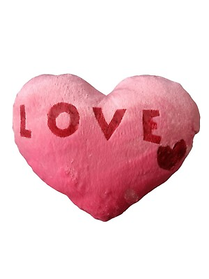 #ad TBM Heart Pillow Heart Plush Cushion fluffy heart cushion stuffed Pink. $45.00