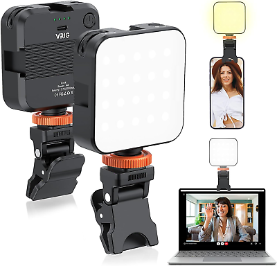 #ad VRIG FD54 LED Video Light on CameraMini Rechargeable 2000Mah LED Camera Ligh... $16.99
