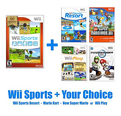 #ad Wii Sports 2006 Choose Sports Resort Mario Kart amp; More Pristine amp; Authentic $84.99