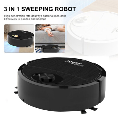 #ad Intelligent Sweeping Robot Vacuum Cleaner 3 in 1 Low Noise Sweeper Rechargeable $19.10