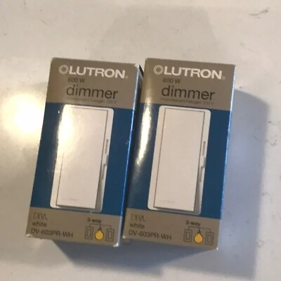 #ad Lutron 600w dimmer white $50.00