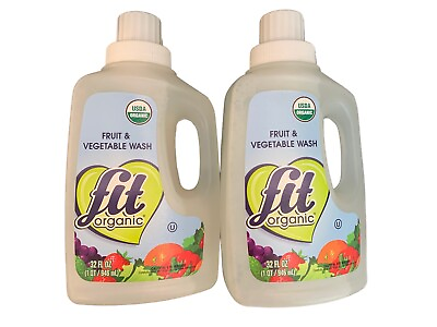 #ad 2X Fit Organic Produce Wash Soaker Fruit amp; Vegetable Wash 32 Ounce $29.40
