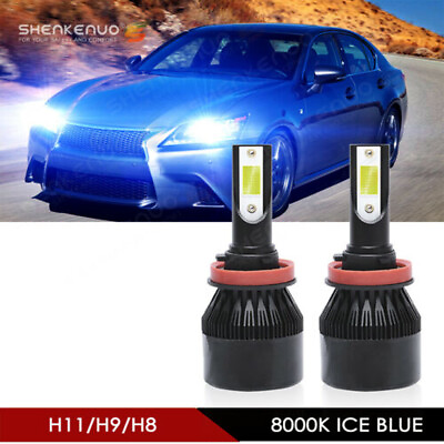 #ad For LEXUS IS250 IS350 2006 2015 LED Headlight Kit H11 Ice Blue Low Beam Bulbs $25.60